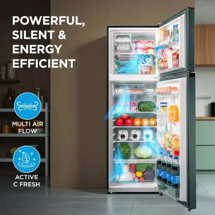 Midea MDRT350FGI50 253 L 2 Star Double Door Refrigerator