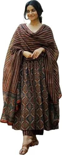 KLOSIA Women Printed Flared A-Line Kurta