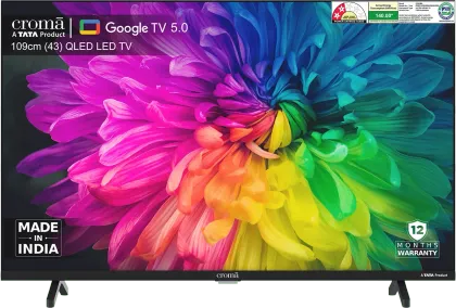 Croma CREL043UGQ333850 43 inch Ultra HD 4K Smart QLED TV