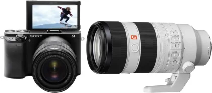 Sony Alpha ILCE-6400 24.2MP Mirrorless DSLR Camera with E 18-135mm F/3.5-5.6 Lens & FE 70–200mm F/2.8 GM OSS II Lens