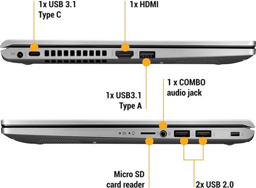 Asus M515DA-BQ502TS Laptop (AMD Ryzen 5/ 8GB/ 1TB HDD/ Win10 Home)