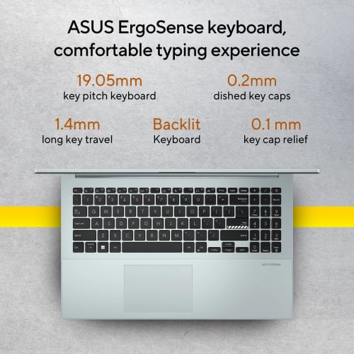 Asus Vivobook Go 15 E1504FA-BQ2523WS Laptop (AMD Ryzen 5 7520U / 8GB/ 512GB SSD/ Win11 Home)