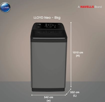 Lloyd GLWMT75GMBNE 7.5 Kg Fully Automatic Top Load Washing Machine