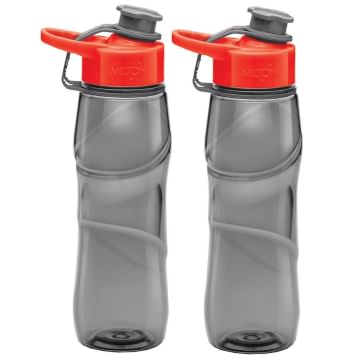 Milton Rave Unbreakable Tritan Water Bottle Set, 750 ml, Set of 2, Grey