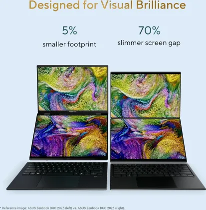 Asus Zenbook Duo OLED 2026 UX8407AA-SN183WS Laptop (Intel Core Ultra 7 355/ 32GB/ 1TB SSD/ Win11)