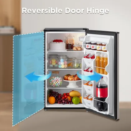 Midea MERM33S1AST 3.3 Cu Ft Single Door Mini Refrigerator