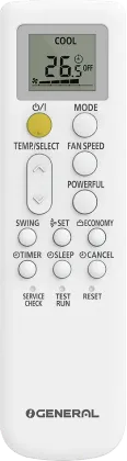 O General ASGG18CNWA-B 1.5 Ton 3 Star 2026 Inverter Split AC