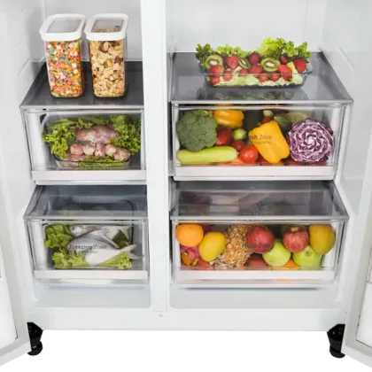 LG GL-B257DMK3 635 L 3 Star Side By Side Refrigerator