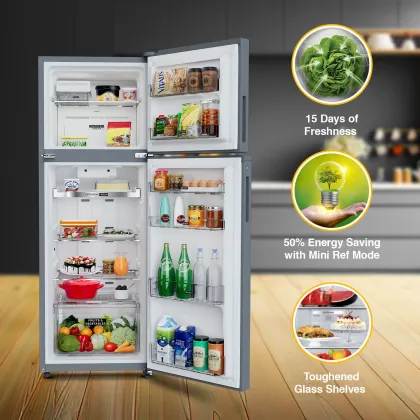 Whirlpool IF INV ELT DF375 325 L 3 Star Double Door Refrigerator