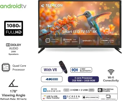 Techcon T552G40 55 inch Ultra HD 4K Smart LED TV
