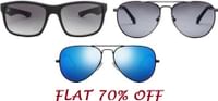 Flat 70% OFF on Sunglasses