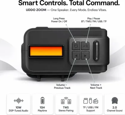Uddo Zoom 10W Bluetooth Speaker