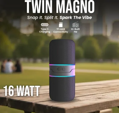 Toreto Twin MAGNO 16W Bluetooth Speaker