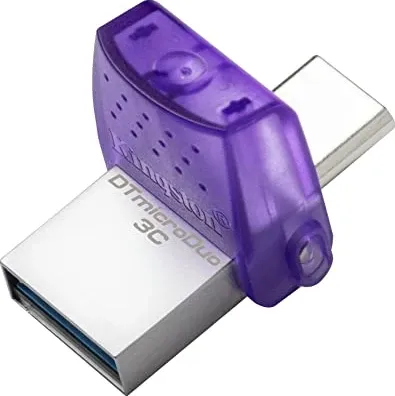 Kingston DataTraveler MicroDuo 3C 256GB USB 3.2 Gen 1 Flash Drive - image 3