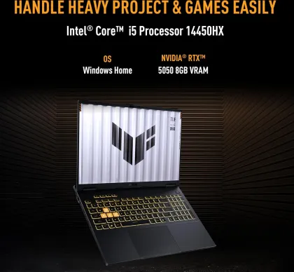 Asus TUF F16 (2026) FX688JHI-TU364WS Gaming Laptop (14th Gen Core i5/ 16GB/ 512GB SSD/ Win11/ 8GB RTX 5050 8GB Graphics)