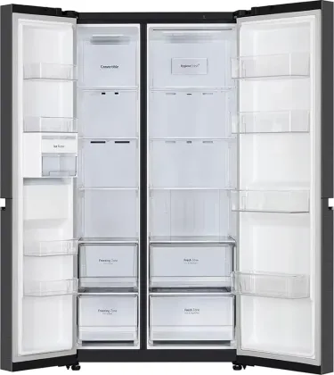 LG GL-B257EMC3 650 L 3 Star Side By Side Refrigerator