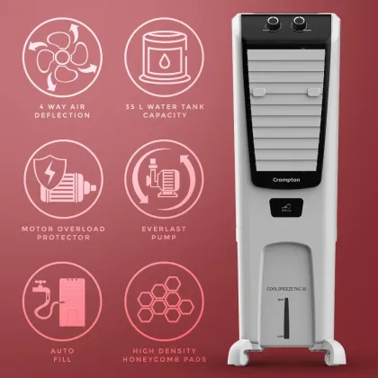 Crompton Cool Breeze TAC 35 L Tower Air Cooler