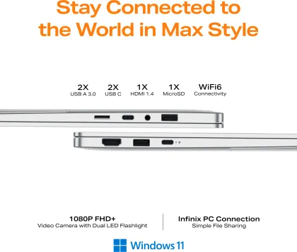 Infinix INBook Y4 Max Series YL613 Laptop (13th Gen Core i3/ 8GB/ 512GB SSD/ Win 11 Home)