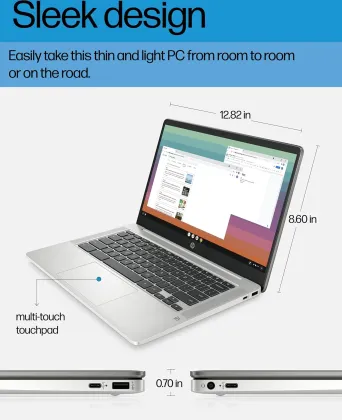 HP 14a-na0226nr Chromebook (Intel Celeron N4120/ 4GB/ 64GB eMMC/ ChromeOS)