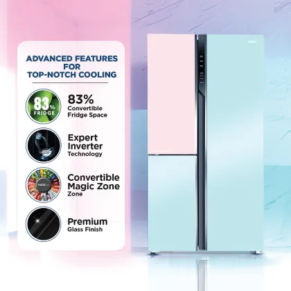 Haier HRT-683PNG 598 L Side by Side Refrigerator