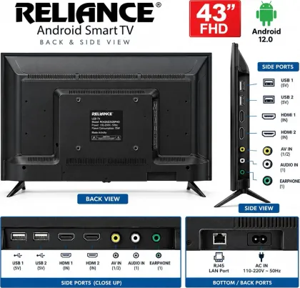 Reliance RO43AD2026FHD 43 inch Full HD Smart LED TV