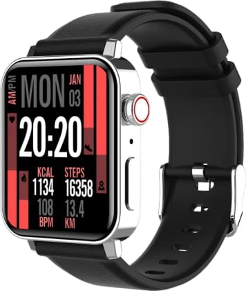 Buy Croma Stride Smartwatch with Bluetooth Calling (48mm IPS Display, IP68  Sweat Resistant, Black Strap) Online - Croma