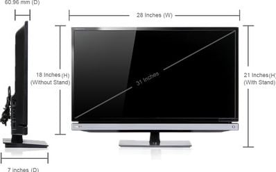 Toshiba 32P2305ZE 81.2cm (32) LED TV (HD Ready)