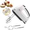 Jiya Enterprise 60W Stainless Steel Electric Hand Mixer Attachments (White)