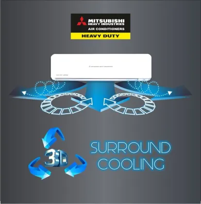 MITSUBISHI SRK18YXS2-W6 1.65 Ton 5 Star 2025 Inverter Split AC