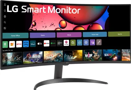 LG 34SR60QC 34 inch WQHD Smart Monitor