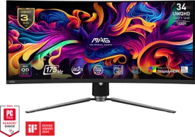 MSI MAG 341CQP QD-OLED 34 inch UWQHD Curved Gaming Monitor