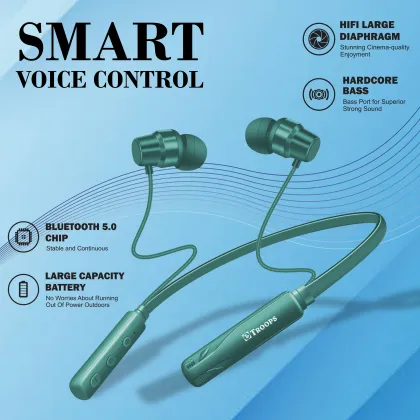 TP TROOPS TP-7271 Wireless Neckband Price in India 2025, Full