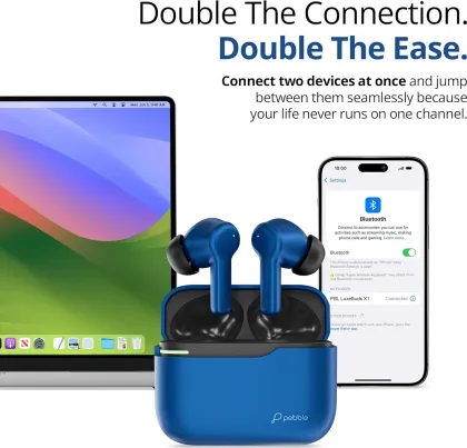 Pebble Luxe Buds X1 True Wireless Earbuds