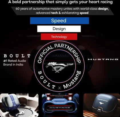 Boult x Mustang Dash True Wireless Earbuds