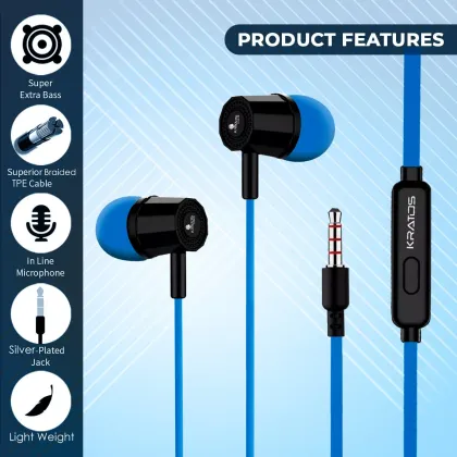 Kratos Thump Wired Earphones