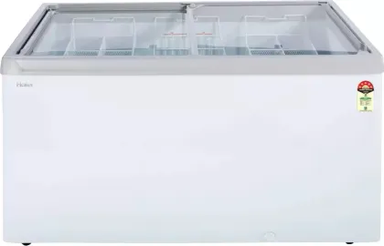 Haier HFC-400GM5 400 L 5 Star Glass Top Deep Freezer