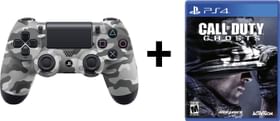 Sony DualShock 4 Controller and COD Ghosts Bundle Gamepad (For PS4)