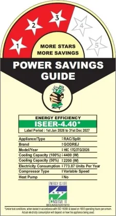 Godrej HIC 17Q3TG WA 1.4 Ton 3 Star 2026 Inverter Split AC