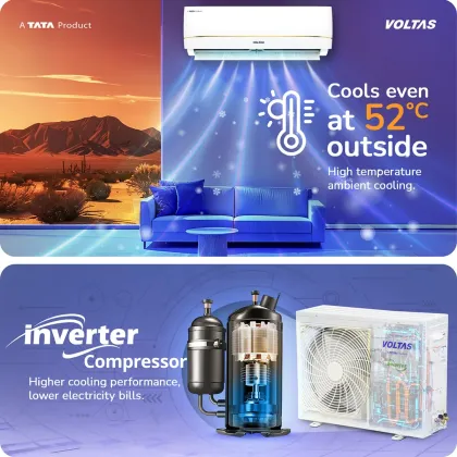 Voltas 183INV Vertis Zenith Gold 1.5 Ton 3 Star 2026 Inverter Split AC