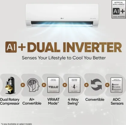 LG US-Q19YNZE3 1.5 Ton 5 Star 2025 Inverter Split AC