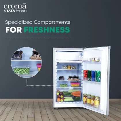 Croma CRLR084DCC290123 84 L 2 Star Single Door Mini Refrigerator