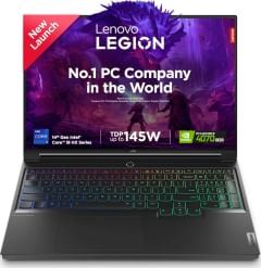 Lenovo Legion 7 16IRX9 83FD000XIN Gaming Laptop vs Apple MacBook Air 2020 MGND3HN Laptop