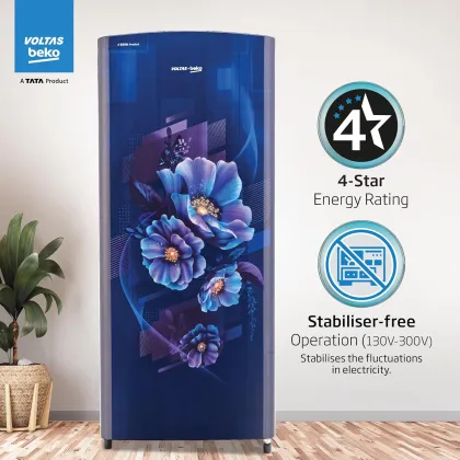 Voltas Beko RDC215B/W0BBR0M0000GO 183 L 4 Star Single Door Refrigerator