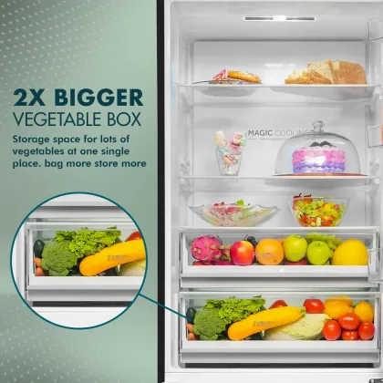 Haier HRB-3752PKG-P 325 L 2 Star Double Door Refrigerator