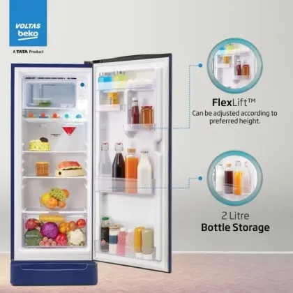 Voltas Beko RDC240B/3W0BBR0M0B00GO 208 L 3 Star Single Door Refrigerator