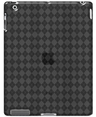 Amzer 90784 Luxe Argyle High Gloss TPU Soft Gel Skin Case for Apple iPad 2