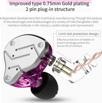 KZ ZSN Wired Earphones (Without Mic)