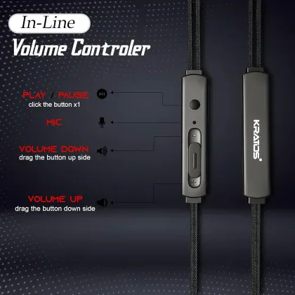 Kratos Thump Plus Type-C Wired Earphones