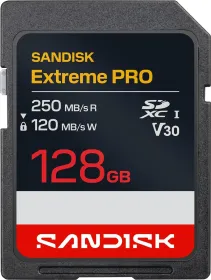 SanDisk Extreme Pro 128 GB UHS-I SDXC Memory Card