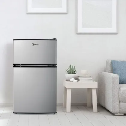Midea WHD-113FSS1 3.1 Cu Ft Double Door Mini Refrigerator